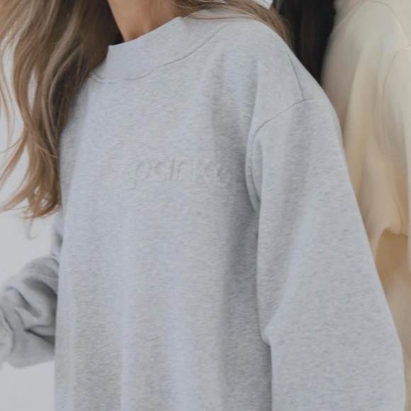 Parke Mockneck Grey Sweatshirt - Picture 1 of 8